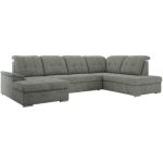 Narożnik MADRITO U - strona prawa - szary, struktura