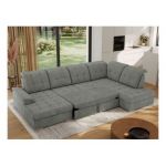 Narożnik MADRITO U - strona prawa - szary, struktura