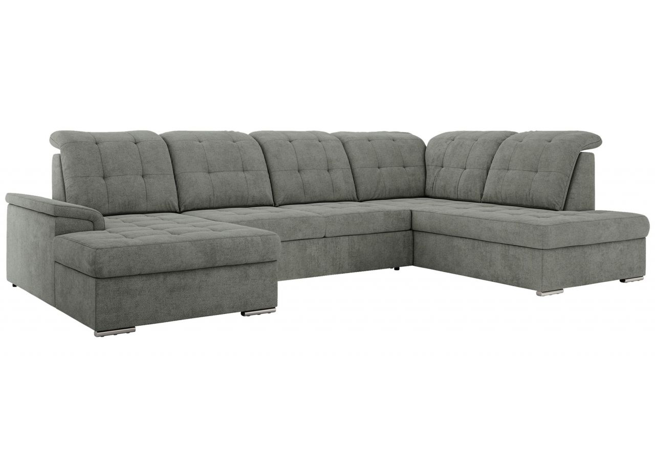 Narożnik MADRITO U - strona prawa - szary, struktura