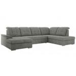 Narożnik MADRITO U - strona prawa - szary, struktura