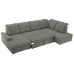 Narożnik MADRITO U - strona prawa - szary, struktura