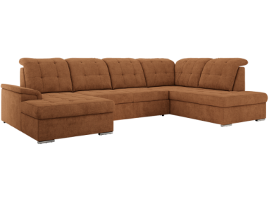 Narożnik MADRITO U - strona prawa - pomarańczowy, struktura