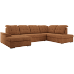 Narożnik MADRITO U - strona prawa - pomarańczowy, struktura