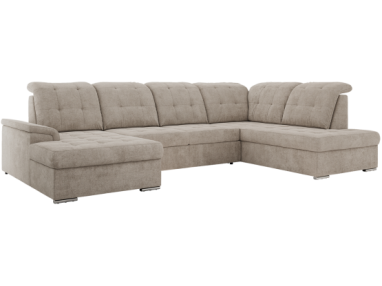 Narożnik MADRITO U - strona prawa - beżowy, struktura