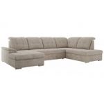 Narożnik MADRITO U - strona prawa - beżowy, struktura