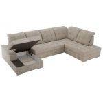 Narożnik MADRITO U - strona prawa - beżowy, struktura