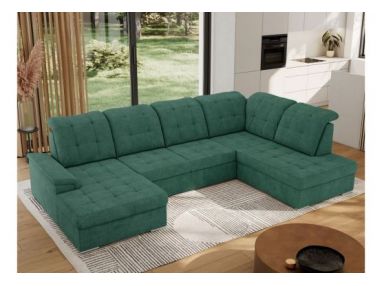 Narożnik MADRITO U - strona prawa - zielony, struktura