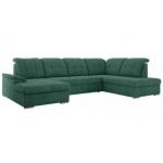 Narożnik MADRITO U - strona prawa - zielony, struktura