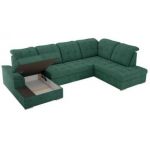 Narożnik MADRITO U - strona prawa - zielony, struktura