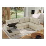 Narożnik MADRITO U - strona prawa - beżowy, welwet