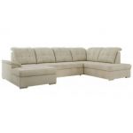 Narożnik MADRITO U - strona prawa - beżowy, welwet