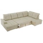 Narożnik MADRITO U - strona prawa - beżowy, welwet