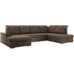 Narożnik MADRITO U - strona prawa - brązowy, welwet