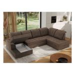 Narożnik MADRITO U - strona prawa - brązowy, welwet