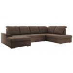 Narożnik MADRITO U - strona prawa - brązowy, welwet