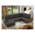 Narożnik MADRITO U - strona prawa - ciemnoszary, welwet