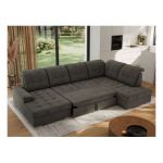 Narożnik MADRITO U - strona prawa - ciemnoszary, welwet