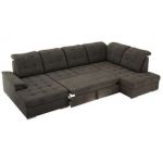 Narożnik MADRITO U - strona prawa - ciemnoszary, welwet