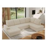 Narożnik MADRITO U - strona prawa - beżowy, boucle