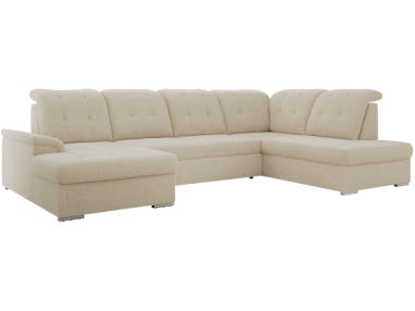 Narożnik MADRITO U - strona prawa - beżowy, boucle