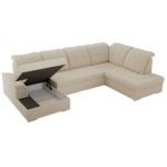 Narożnik MADRITO U - strona prawa - beżowy, boucle