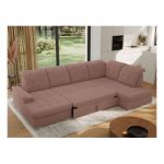 Narożnik MADRITO U - strona prawa - różowy, boucle