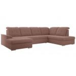 Narożnik MADRITO U - strona prawa - różowy, boucle