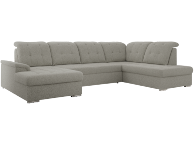 Narożnik MADRITO U - strona prawa - szary, boucle