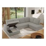 Narożnik MADRITO U - strona prawa - szary, boucle