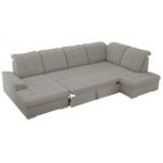 Narożnik MADRITO U - strona prawa - szary, boucle