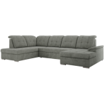 Narożnik MADRITO U - strona lewa - szary, struktura