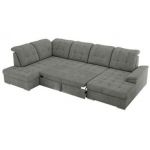 Narożnik MADRITO U - strona lewa - szary, struktura