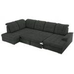 Narożnik MADRITO U - strona lewa - ciemnoszary, struktura