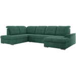 Narożnik MADRITO U - strona lewa - zielony, struktura