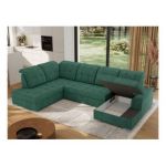 Narożnik MADRITO U - strona lewa - zielony, struktura