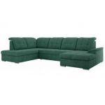 Narożnik MADRITO U - strona lewa - zielony, struktura