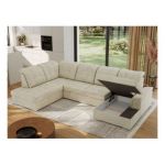 Narożnik MADRITO U - strona lewa - beżowy, welwet