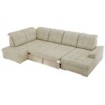 Narożnik MADRITO U - strona lewa - beżowy, welwet