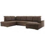 Narożnik MADRITO U - strona lewa - brązowy, welwet
