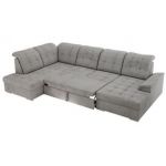 Narożnik MADRITO U - strona lewa - jasnoszary, welwet