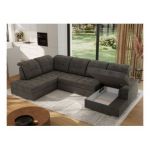 Narożnik MADRITO U - strona lewa - ciemnoszary, welwet