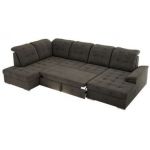 Narożnik MADRITO U - strona lewa - ciemnoszary, welwet