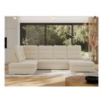 Narożnik MADRITO U - strona lewa - beżowy, boucle