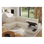 Narożnik MADRITO U - strona lewa - beżowy, boucle