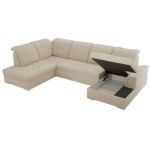 Narożnik MADRITO U - strona lewa - beżowy, boucle