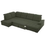 Narożnik MADRITO U - strona lewa - ciemnozielony, boucle