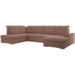 Narożnik MADRITO U - strona lewa - różowy, boucle