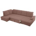 Narożnik MADRITO U - strona lewa - różowy, boucle