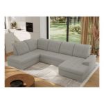 Narożnik MADRITO U - strona lewa - szary, boucle