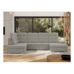 Narożnik MADRITO U - strona lewa - szary, boucle